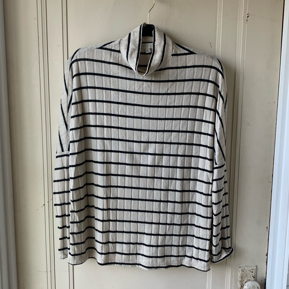 Eri + Ali Striped Mock Neck